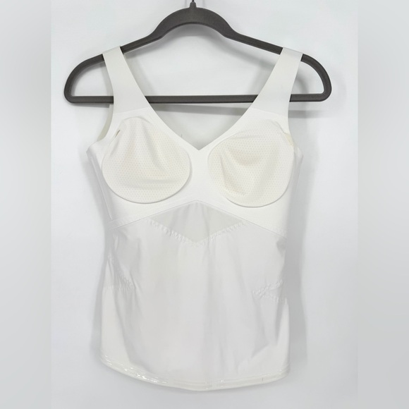 Honeylove LiftWear Bra Shapewear Tank Top Wireless Removable Cups White M Medium - Picture 3 of 15